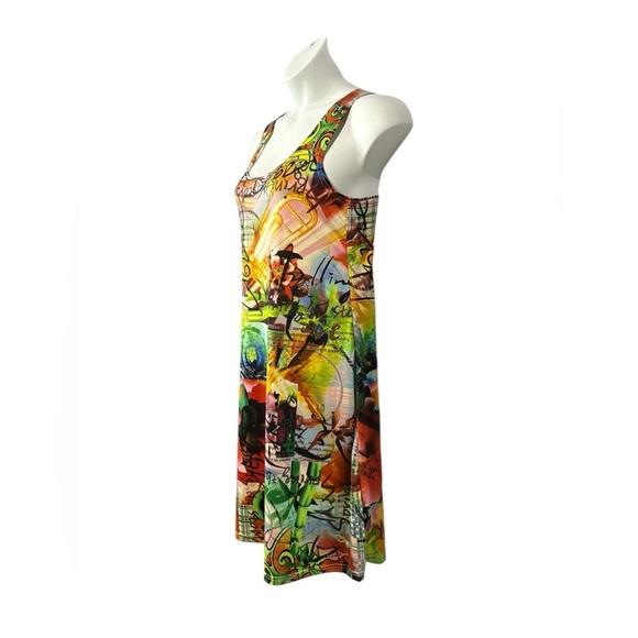 MY LADY, Vibrant Abstract Stretch Summer Dress, XL, Multicolor βοΈ - Picture 6 of 9